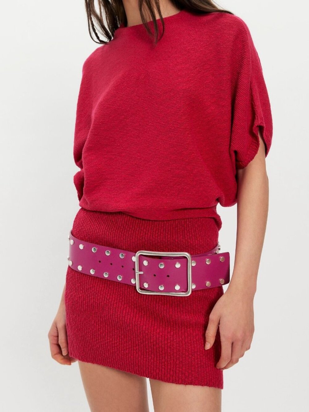 Brand New Free People Leather Hex Hip Belt - Size Small/Medium - NWT